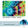 thumbnail image 2 of Tie Dye Non-Slip Polyester Office Floor Mat Carpet Rug - Machine Washable, 2 of 6