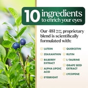 Eye Vitamins Supplements - 3x Strength Eye Health Vitamin with Lutein and Zeaxanthin - Vision Macular Health Eye Support With Zinc, Vitamins C E & Minerals, Bottled in USA - 120 Capsules