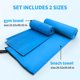 thumbnail image 2 of Toallas de Viaje de Microfibra - Ultra-Absorbentes, Secado Rápido - Toallas Compactas de Gimnasio/Playa para Mochilero, Camping y Uso Deportivo, 2 of 3