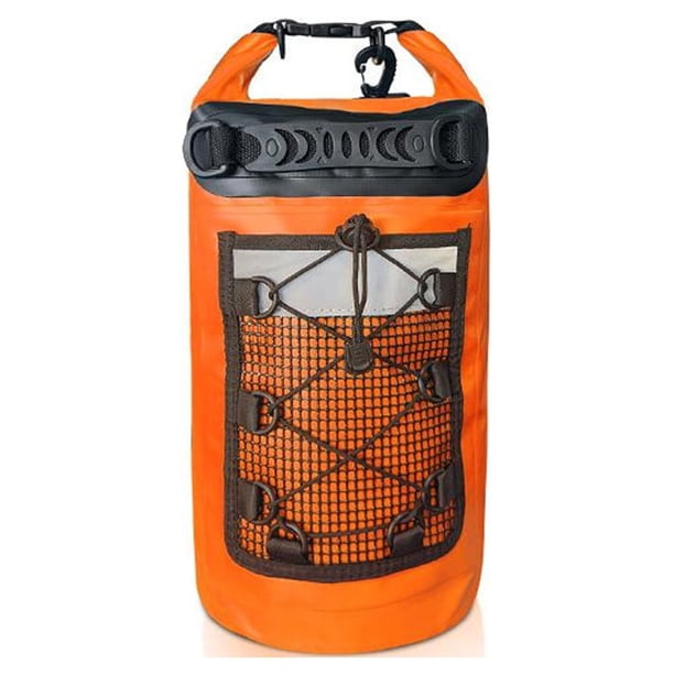 Eigraketly Pantalones Ropa interior Bolsa seca Gran capacidad A prueba de fugas Bolsa impermeable Natación Deriva Bolsas de surf Equipo al aire Deportes acuáticos Naranja