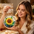 thumbnail image 5 of Acrylic Jigsaw Puzzle Suncatcher-Galactic Colorful Birds, Stained Glass Window Hanging, Home Decor Creative Mom Gifts, Birthday Gifts for Women,Wife, Sisters, Aunt, Besties 7.4in, 5 of 6