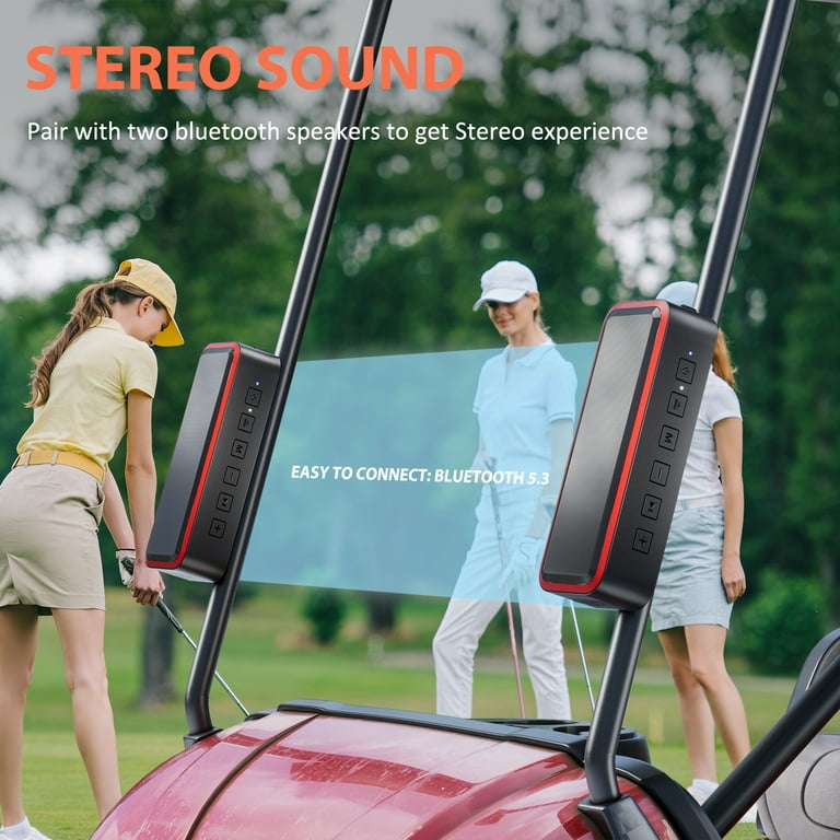 DBSOARS Portable Golf Speaker, Magnetic Golf Cart Bluetooth