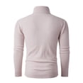 thumbnail image 2 of Men Turtleneck Cable Knit Sweater Long Sleeve Pullover Classic Fit Solid Color Top, 2 of 7
