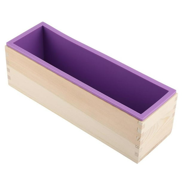 Molde De Jabón De Madera De 1200 Ml Con Interior De Silicona Desmontable Molde De Pan De Pan De Pastel No Tóxico De Jabón Universal Para Hornear Pudines De Pastel De Bricolaje Chocolates Jabones sonducket HA021521-00