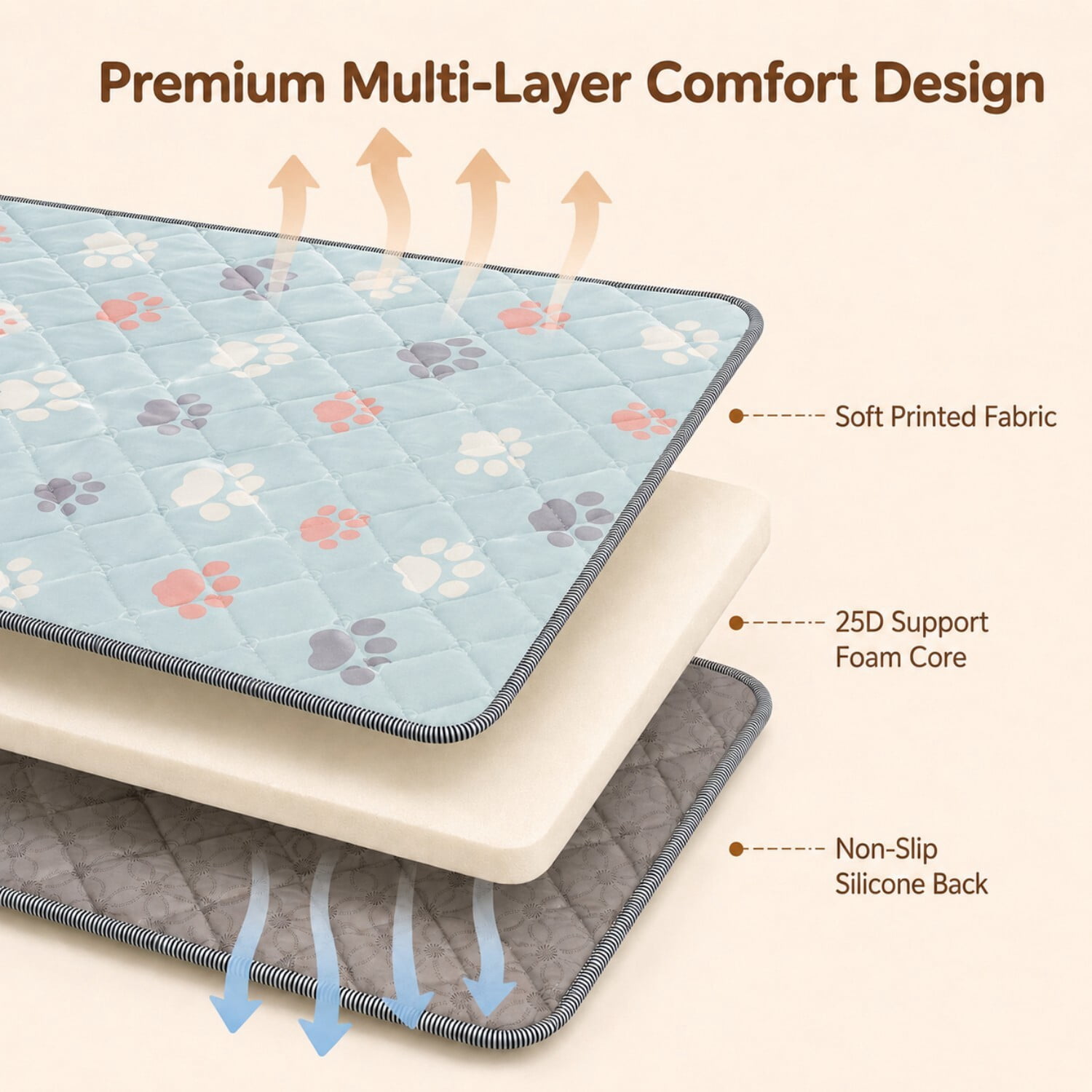 Easy4Home Large Foldable Baby Play Mat,71"x59" Non-Slip Thick Foam Crawling Mat Machine Washable Playpen Mat for Infants & Toddlers