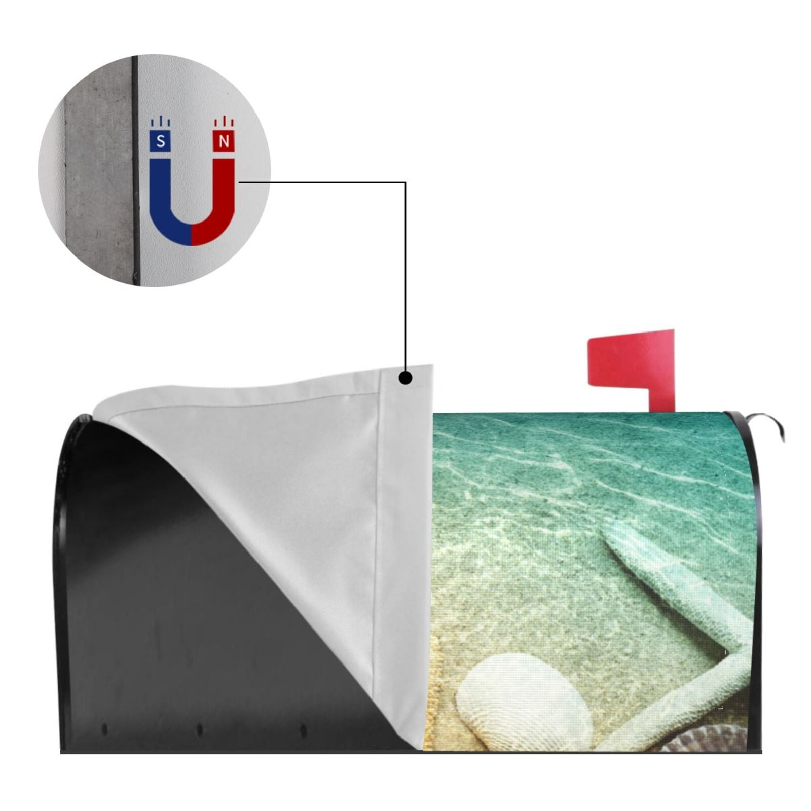 Kdxio Magnetic Mailbox Cover 25.5x21 in Mailbox Cover Outdoor Decoration Holiday Mailbox Covers for Home Garden Yard-25.5x21 in