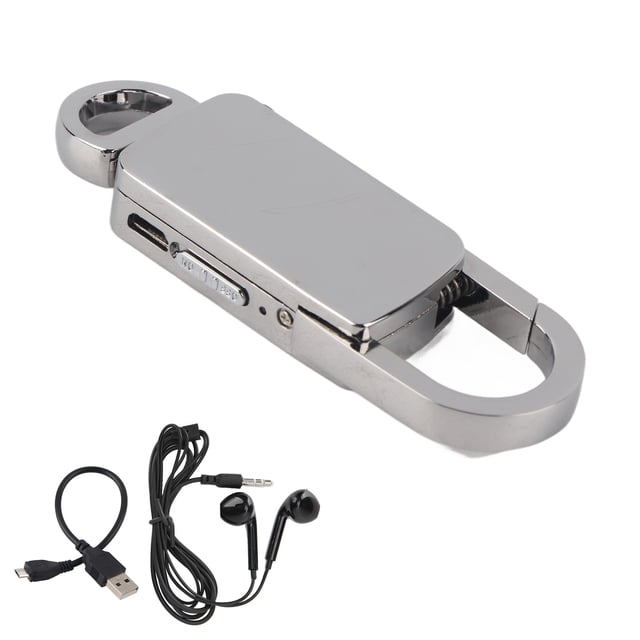 Mini grabadora de sonido portátil, grabadora de sonido, mini llavero, grabadora de sonido, grabadora de voz digital, diseño aerodinámico