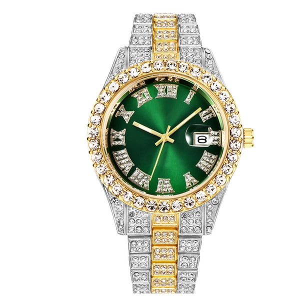 Reloj de cuarzo para hombre, relojes de moda para hombre, reloj de acero inoxidable, informal, de pulsera, de cristal, para platos.