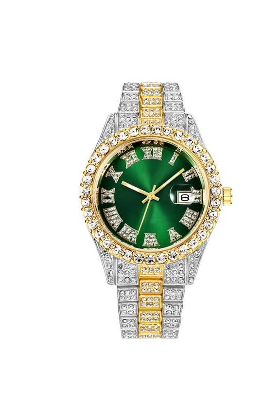 Gifts for Men Deals Watch For Men Men Fashion Watch Clock Stainless Steel Casual Dress Wrist Crystal Gifts for Dad and Boyfriend Clearance
