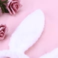 thumbnail image 3 of EeaseMX Plush Bunny Ears Hairbands Lindo Bunny Diadema Bunny Ears Hairbands (Blanco), 3 of 7