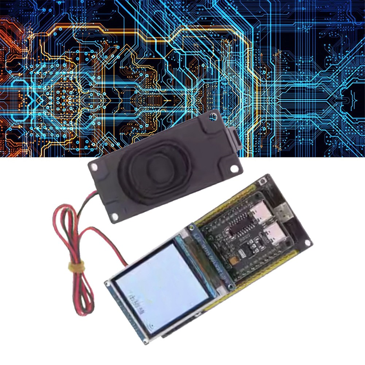 AI Voice Chat Robot ESP32-S3 Development Board+1.8inch Color Screen Kit for Student Educational Motherboard,1 * Development Board Breadboard Kit,Random