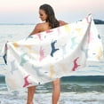 thumbnail image 6 of Dreamtimes Colorful Dogs Beach Towel Super Soft Microfiber Sand Free Beach Towels, Oversized Camping Pool Towel, Lightweight, Breathable & Quick Dry Towels, 30x60in, 6 of 7