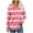 Pink, variant on Under 10 dollars! Women 2025 Fall Long Sleeve Tops Trendy Wave Striped Longline Hem Loose Henley T-Shirt Going Out Casual Tunic Blouse
