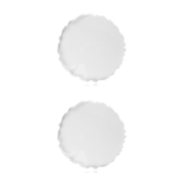 Kearding Molde de bandeja hecho a mano, molde de silicona portátil DIY, moldes flexibles de resina, regalos de fundición para arcilla de yeso, bandeja Type2 NO2 Kearding CBP182202