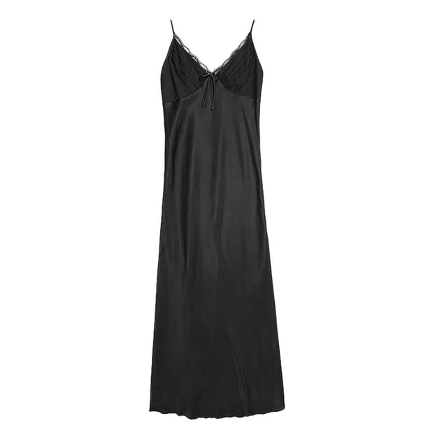 Camisón para mujer Vestido de dormir Camisones con cuello en V, Ropa de dormir sexy sin mangas para mujer Zhivalor BST3008887-5