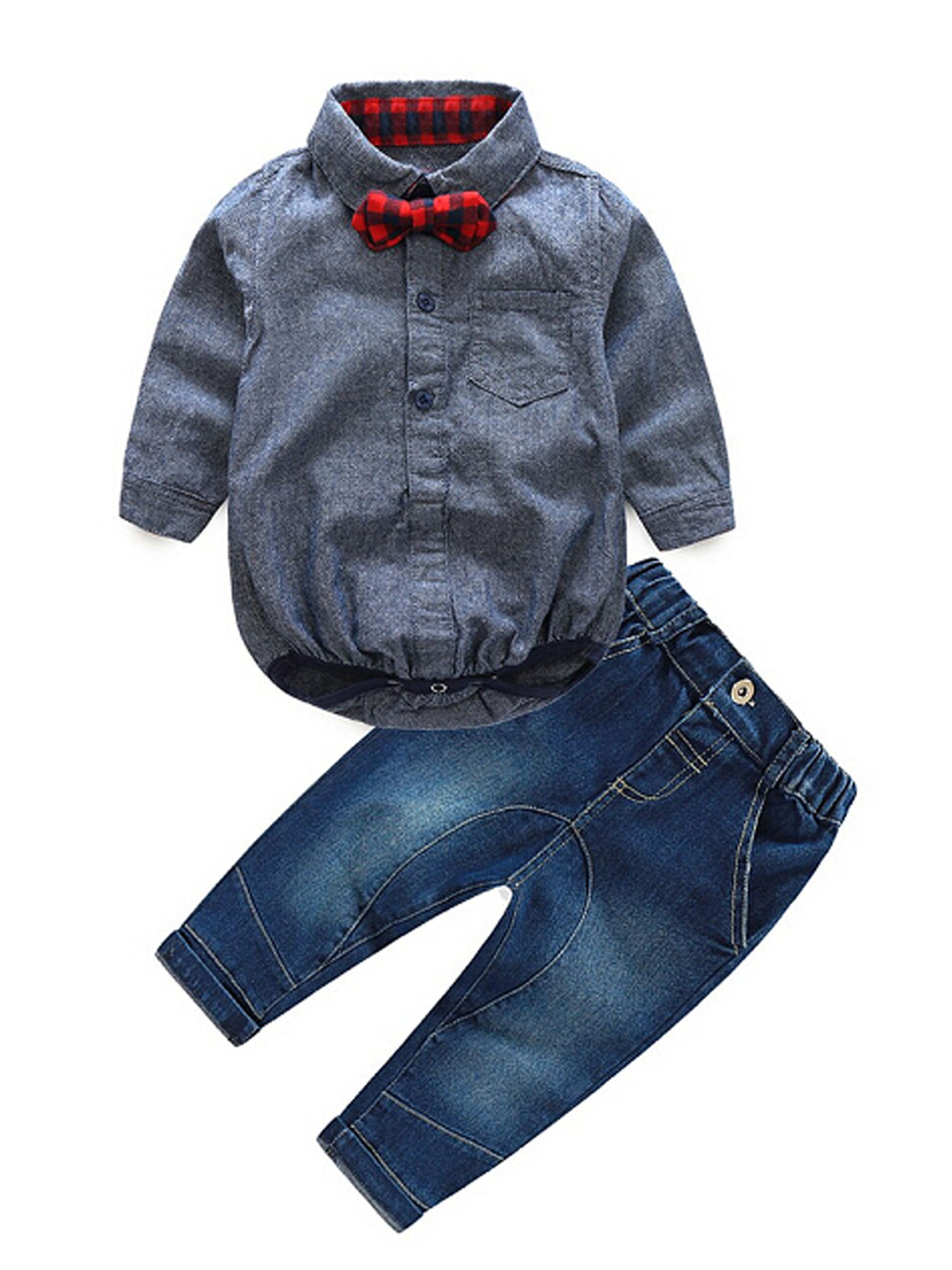 Details about   Toddler Baby Boys Gentleman Bow Tie T-Shirt Tops+Solid Shorts Overalls Outfits 
