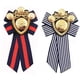 thumbnail image 1 of 2 uds broche preatado pajarita de tela temática náutica hombres mujeres escuela británica niñas Pin con distintivo Clip, 1 of 5