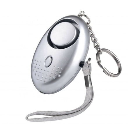 New Sensors Protection Security Keyring Security Alarm Rape Alarm with LED Lighting SILVER