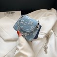 thumbnail image 3 of Bolso pequeño para mujer, primavera y verano, mini bolso bandolera portátil con cadena, bolso cuadrado pequeño, 3 of 6