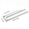 thumbnail image 3 of Mecorevxz Towel Rack for Bathroom, Double Towel Bar 15Inch, Stainless Steel Bathroom Towel Holder, Double Towel Hanger Wall Mounted Towel Rod, Bathroom Towel Rack(Silver), 3 of 7