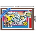 thumbnail image 3 of Marvel Trading Cards - Iceman Wall Poster, 14.725" x 22.375" Framed, 3 of 6