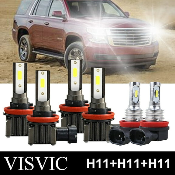 For Toyota Tacoma 2016 2017 2018 2019 6000K LED Headlight Fog Light Bulbs cso