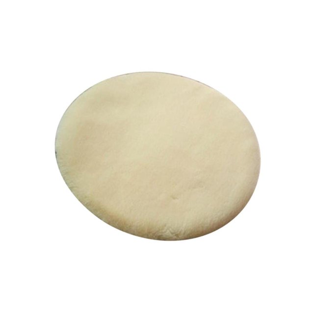 Housse de Chaise Ronde Antidérapante avec Boucle Beige - 30cm (12 Pouces)