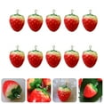 thumbnail image 4 of MasteelfCA 10pcs Jewelry Strawberry Pendants Resin Fruit Pendant Earring DIY Accessory, 4 of 7
