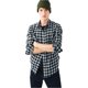 thumbnail image 1 of Aeropostale - Camisa de franela para hombre, color negro, talla mediana Aeropostale Botones al frente, 1 of 2