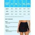 thumbnail image 2 of Attraco High Waisted Swim Skirt For Women Split Sporty Drawstring Skirted Swim Bottom with Built-in Panty, 2 of 8