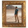 thumbnail image 4 of ArtToFrames 8" x 10" Wide Antique Gold Picture Frame, 8x10 inch Gold Wood Poster Frame (WOM-5043),  Pack, 4 of 7