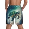 thumbnail image 4 of Goofa Watercolor Turtle5 Printed Men's Swim Trunks Board Shorts Quick Dry Mens Swimming Trunks with Compression Liner,Breathable Fit Hawaii Beach Shorts-Small, 4 of 9