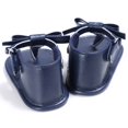 thumbnail image 5 of Newborn Baby Girls Soft PU Leather Sandals Prewalkers Toddler Casual Prewalker Walking Shoes 0-18M, 5 of 6