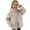 1Khaki6, variant on Kids Outerwear Coats Fuzzy Waterproof Windproof Warm Solid Color Double Zipper Pockets Long Sleeve -Neck Leisure Party Jacket