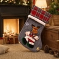 thumbnail image 6 of Oversized Plush Doll Christmas Stocking Gift Bag, Large Capacity Candy Treat Sack with Hanging Loop for Fireplace Mantel, Christmas Tree, Doorway and Holiday Party Display, Soft Plush Home Decor, 6 of 7