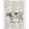 thumbnail image 2 of Cow - Dictionary Art Print Printed On Authentic Vintage Dictionary Book Page - 8 x 10.5, 2 of 3