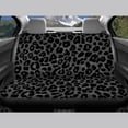 thumbnail image 4 of COEQINE Black Leopard Print Car Front Back Seat Covers Full Set 4 PCS, Universal Fit Most Cars SUV Vans Trucks, Auto Accessories Decor for Women Men, 4 of 5