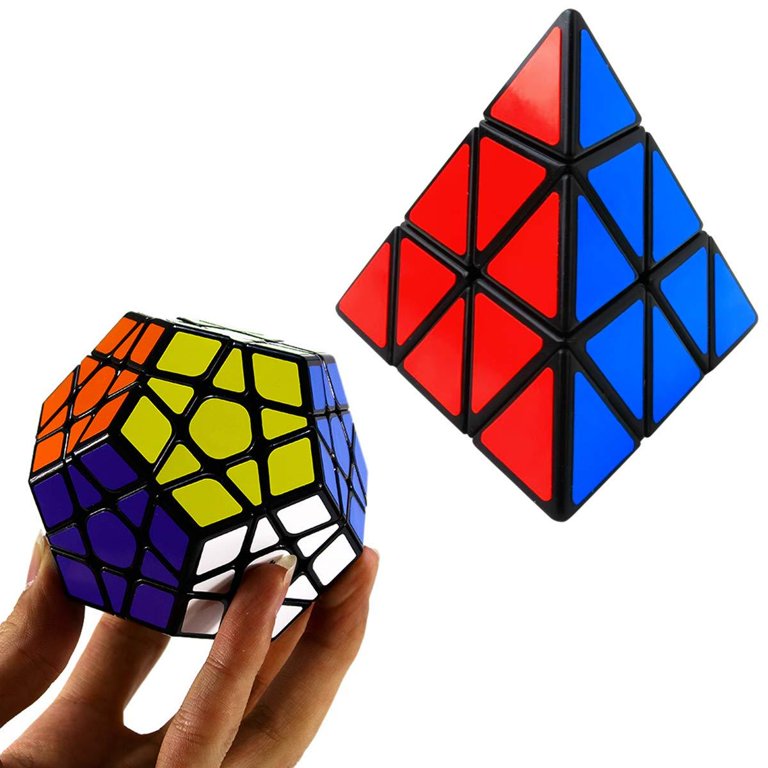 Speed Cube Set, Puzzle Cube Bundle de 2x2 3x3 4x4 Pyramide Speed