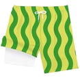 thumbnail image 3 of sususu Boys Swim Trunks Funny Print Short Sleeve Sunsuits Drawstring Quick-Drying Beach Bathing Suit Toddler Swimsuit Swimwear Swimming Trunks Clothes Yellow 9-10 Years, 3 of 5