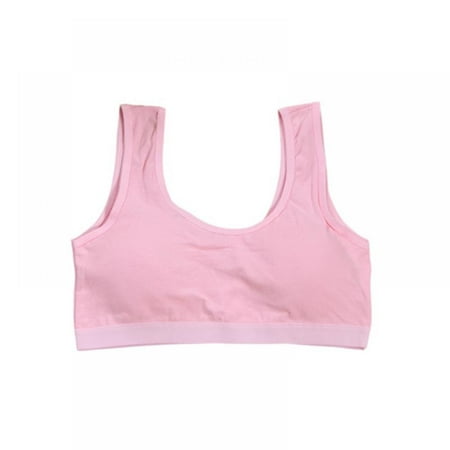 

Teens Girls Cotton Training Bras Wireless Thin Padded First Bra for Girls