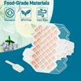 thumbnail image 3 of 2 Pack Ice Cube Trays For Freezer, Ice Ball Maker Mold Mini circle Round Ice Cube Mold with Lid 1.2in X 66PCS for Cocktail Whiskey Tea Coffee, 3 of 7