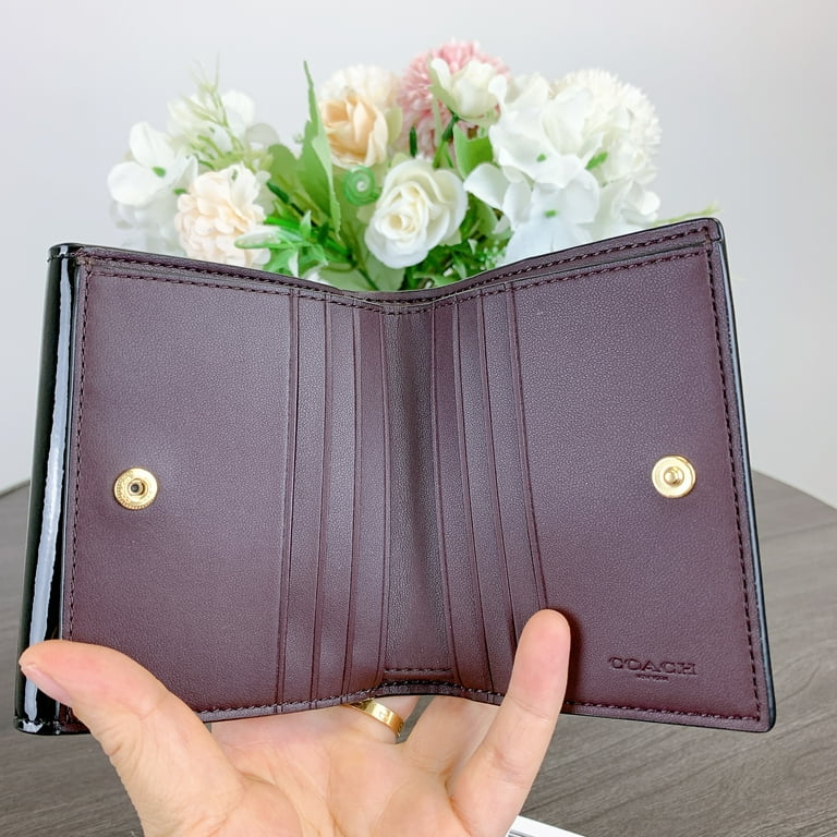 Coach small snap wallet sale
