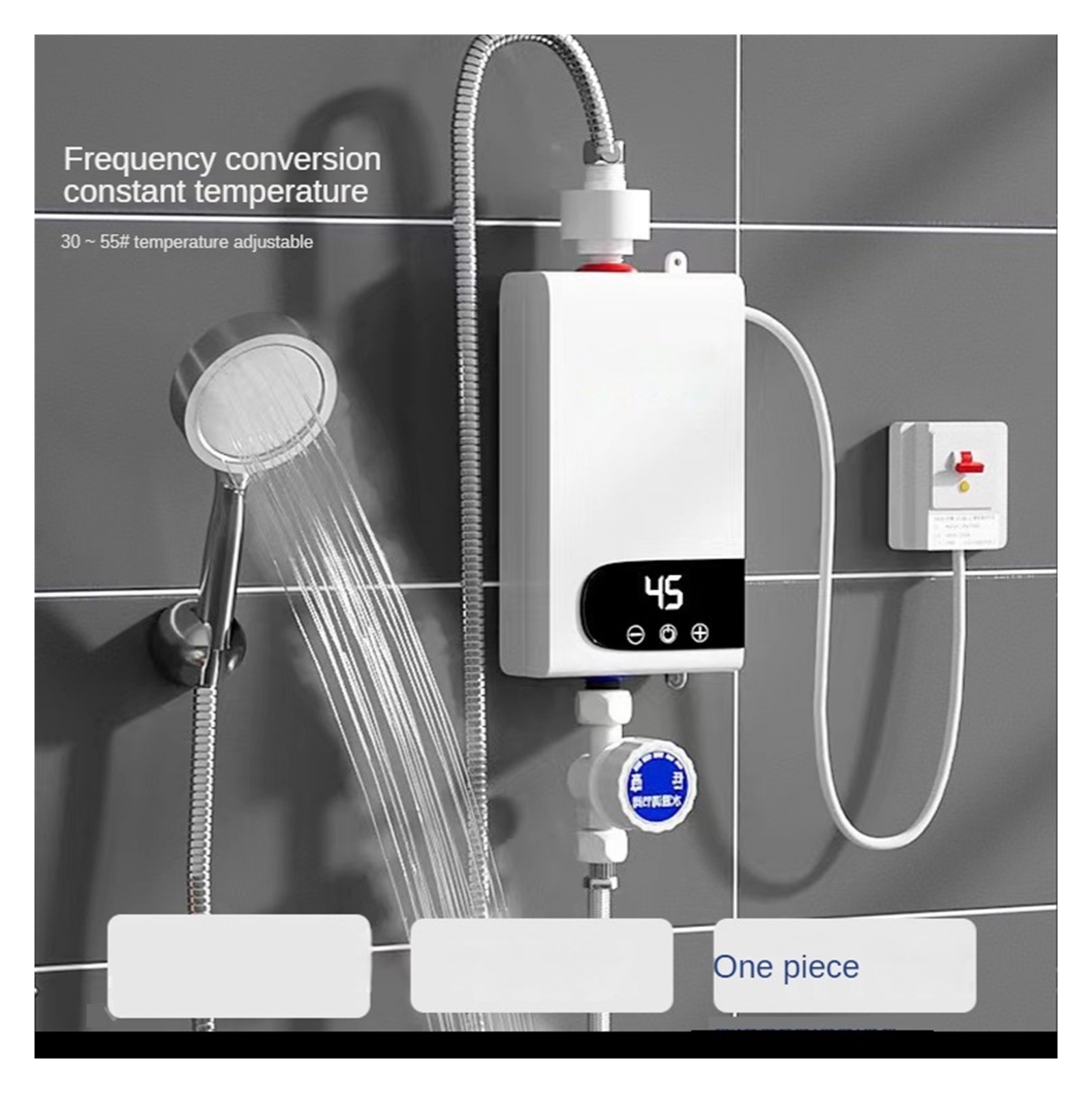 Instant Water Heater 4500W Portable Electric Heaters For Bathroom Hot Water Shower And Home Kitchen Heating ,Compact Design