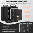 thumbnail image 2 of KFFKFF Food Pan Insulator, Dual Pack of 81 Qt, Catering Hot Box, Double-Clasp Food Transporter, Front-Access Warming Container with Grips, Stackable Meal Loader for Eatery, Mess Hall, 2 of 9