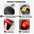 Magnetic Rotating Beacon Light with Sound Effects, Red & Blue Flashing ...