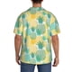 thumbnail image 3 of Fotbe Pineapples1 Camisa Estampada de Manga Corta para Hombre, Casual de Verano, Estilo Playero, Sin Arrugas-Small, 3 of 5