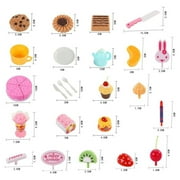 Mundo Toys Pretend Birthday Cake Play Food Set, 75-Piece Pink Cutting Cake Set, Ages 3+