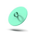 thumbnail image 2 of Body Scrubber Boie USA Loop Soft Silicone Exfoliating Mint, 2 of 5