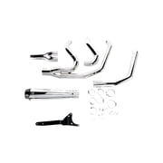 Bassani Road Rage Short 21 Megaphone Chrome 2-into-1 Exhaust System (1FXRF)
