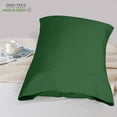 thumbnail image 6 of ROYALE LINENS 300 Thread Count 100% Long Staple Combed Cotton Pillowcases Set of 2, King Bed Pillow Cover, 20"x40", Ultra Soft, Breathable, Cool & Crisp Percale (King, Hunter Green), 6 of 9